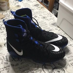 Nike Force Savage Cleats - Black & Blue